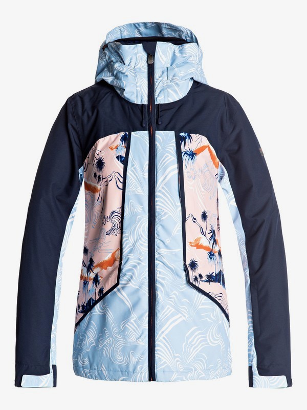 roxy, Wildlife - Snow Jacket for Women, MANDARIN ORANGE_POP SNOW CRYST (nlk6) 0 Wildlife - Snow Jacket for Women Orange ERJTJ03107 Roxy