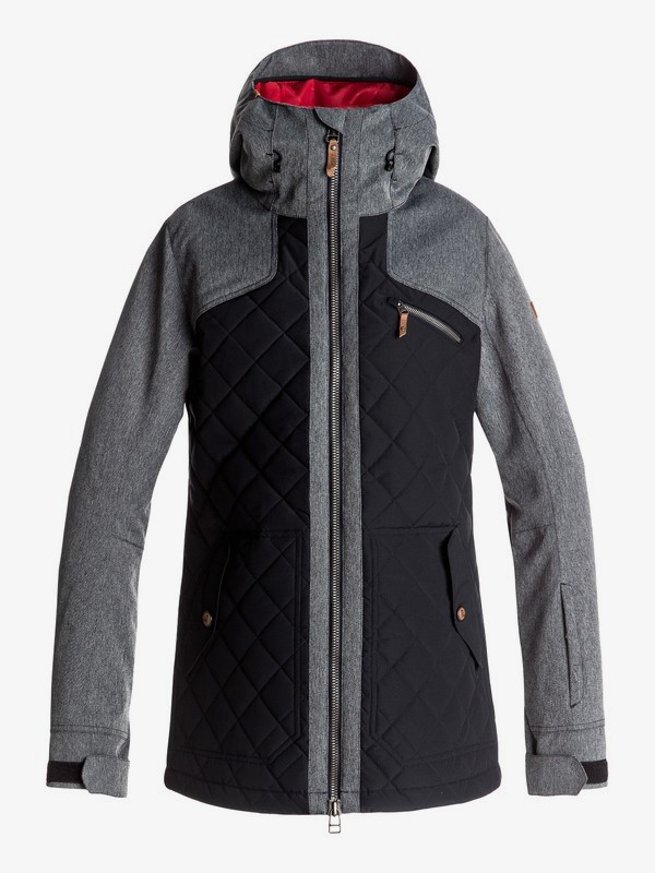roxy, Journey - Veste de snow pour Femme, TRUE BLACK (kvj0) 0 Journey - Veste de snow pour Femme Noir ERJTJ03115 Roxy