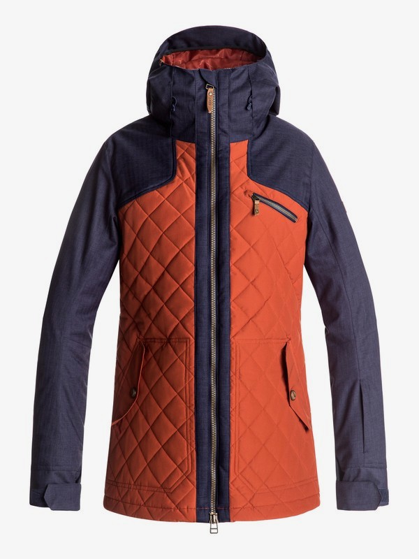 roxy, Journey - Chaqueta Para Nieve para Mujer, ROOIBOS TEA (rzb0) 0 Journey - Chaqueta Para Nieve para Mujer Rojo ERJTJ03115 Roxy
