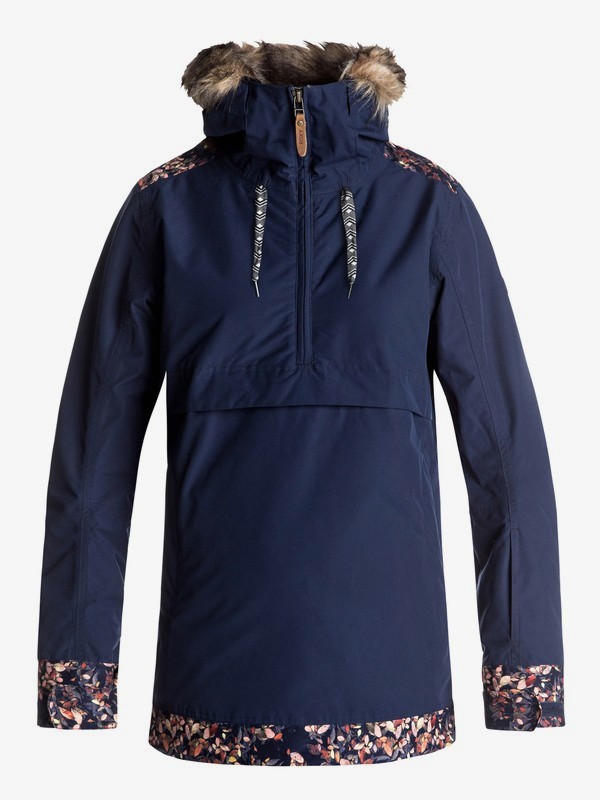 roxy, Shelter - Veste de snow pour Femme, PEACOAT (btn0) 0 Shelter - Veste de snow pour Femme Bleu ERJTJ03119 Roxy