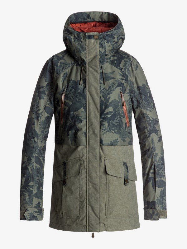 roxy, Tribe Snow Jacket, DUSTY IVY_SYLVAN FOREST (gqm6) 0 Tribe Snow Jacket ERJTJ03120 Roxy