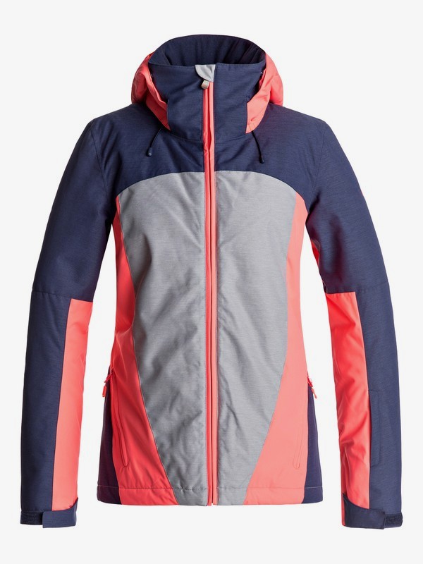 roxy, Sassy - Veste de snow pour Femme, HERITAGE HEATHER (sgrh) 0 Sassy - Veste de snow pour Femme Gris ERJTJ03126 Roxy