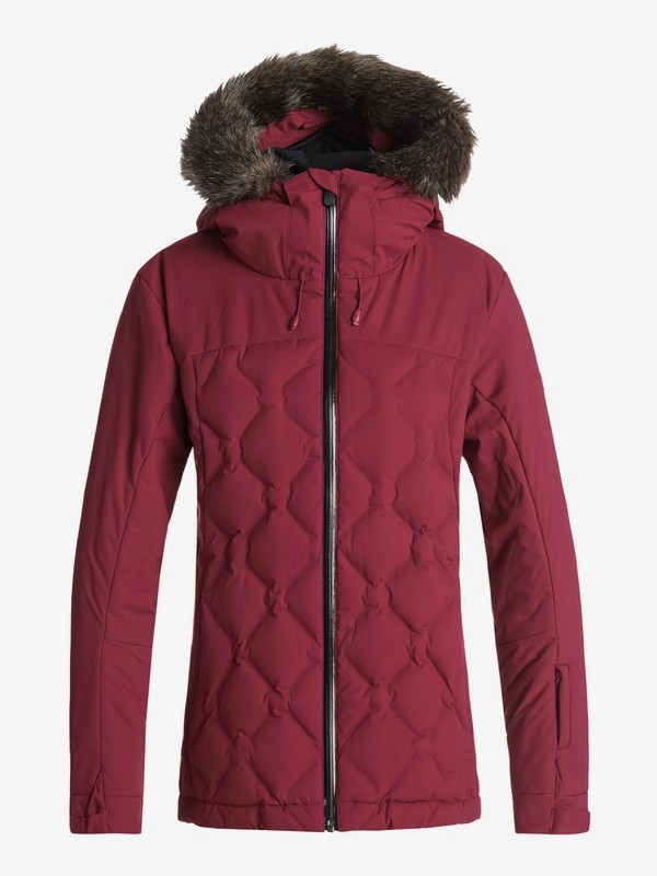 roxy, Breeze - Chaqueta De Snow Acolchada para Mujer, BEET RED (rrv0) 0 Breeze - Chaqueta De Snow Acolchada para Mujer Rojo ERJTJ03154 Roxy
