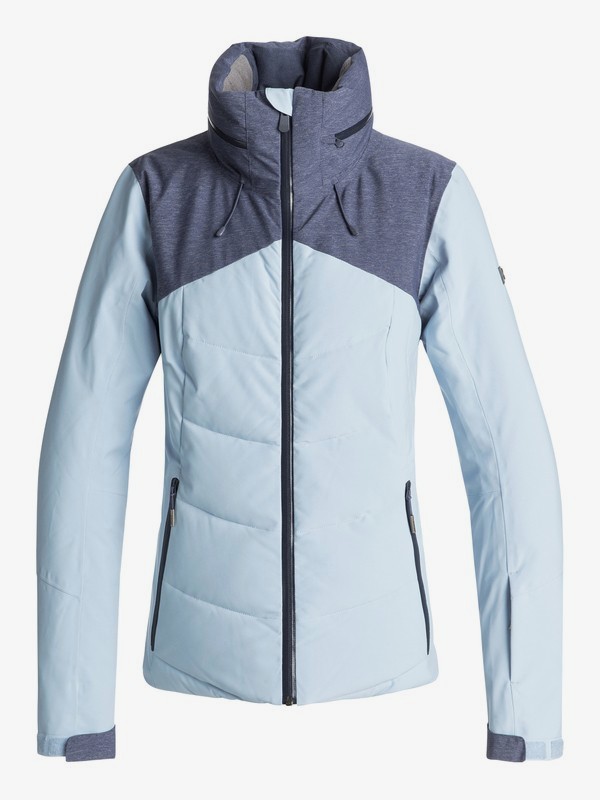 roxy, Flicker - Veste de snow matelassée pour Femme, POWDER BLUE (bgb0) 0 Flicker - Veste de snow matelassée pour Femme Bleu ERJTJ03157 Roxy