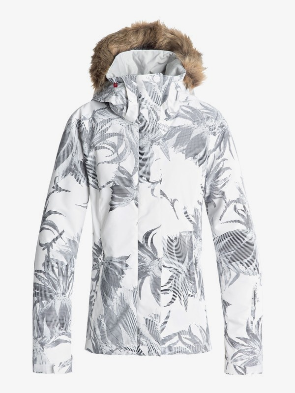 roxy, Jet Ski - Veste de snow pour Femme, BRIGHT WHITE_SWELL FLOWERS (wbb2) 0 Jet Ski - Veste de snow pour Femme Blanc ERJTJ03162 Roxy