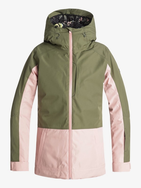 roxy, Torah Bright Snowflake Snow Jacket, FOUR LEAF CLOVER (gph0) 0 Torah Bright Snowflake Snow Jacket Green ERJTJ03163 Roxy