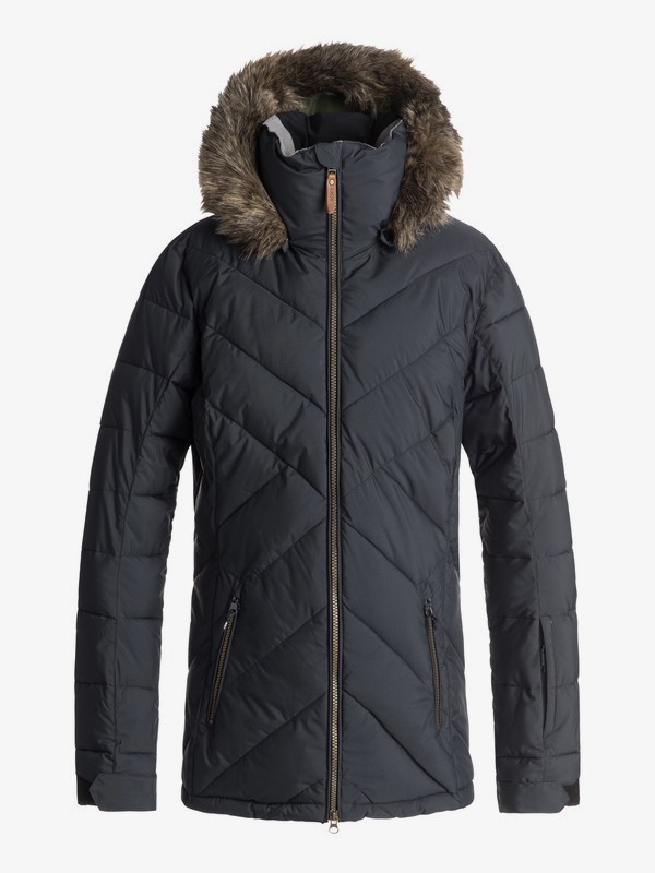 roxy, Quinn - Veste de snow matelassée pour Femme, TRUE BLACK (kvj0) 0 Quinn - Veste de snow matelassée pour Femme Noir ERJTJ03165 Roxy
