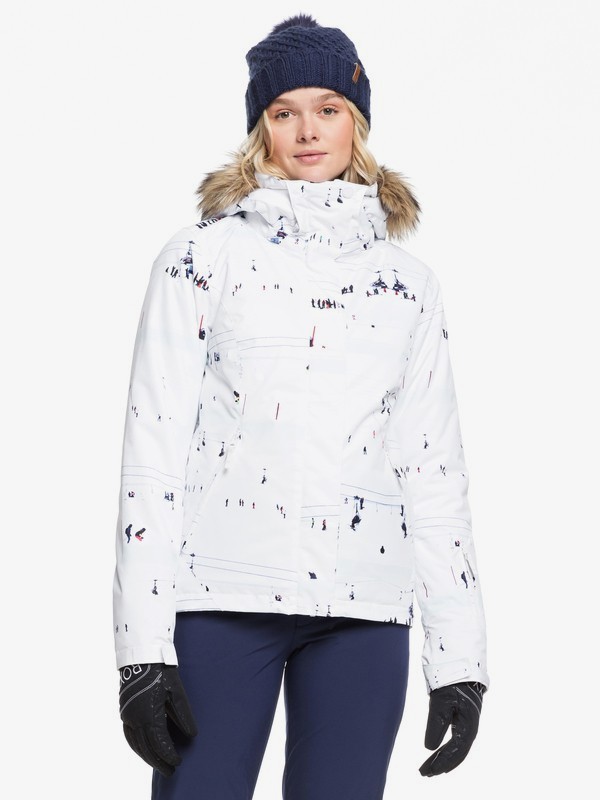 roxy, Jet Ski Snow Jacket, BRIGHT WHITE ON PISTE (wbb1) 0 Jet Ski Snow Jacket White ERJTJ03205 Roxy