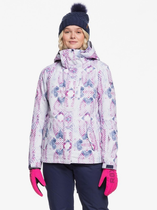 roxy, ROXY Jetty Snow Jacket, MEDIEVAL BLUE LABYRINTH (bte3) 0 ROXY Jetty Snow Jacket Blue ERJTJ03207 Roxy
