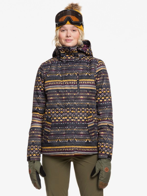 roxy, ROXY Jetty Snow Jacket, TRUE BLACK NEW GEOMETRIC (kvj9) 0 ROXY Jetty Snow Jacket Black ERJTJ03207 Roxy