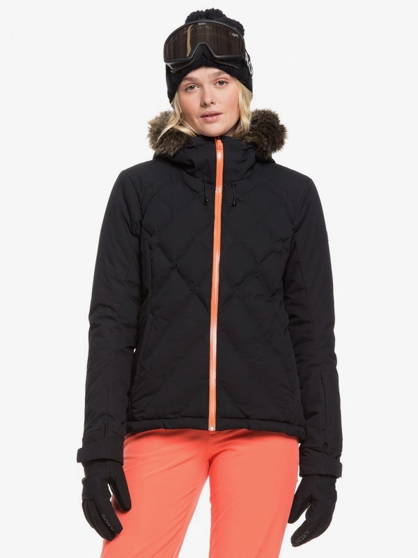 roxy, Breeze - Veste de snow pour Femme, TRUE BLACK (kvj0) 0 Breeze - Veste de snow pour Femme Noir ERJTJ03211 Roxy