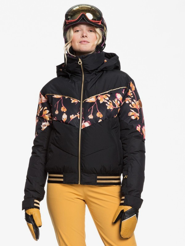 roxy, Torah Bright Summit Snow Jacket, TRUE BLACK MAGNOLIA (kvj6) 0 Torah Bright Summit Snow Jacket Black ERJTJ03216 Roxy
