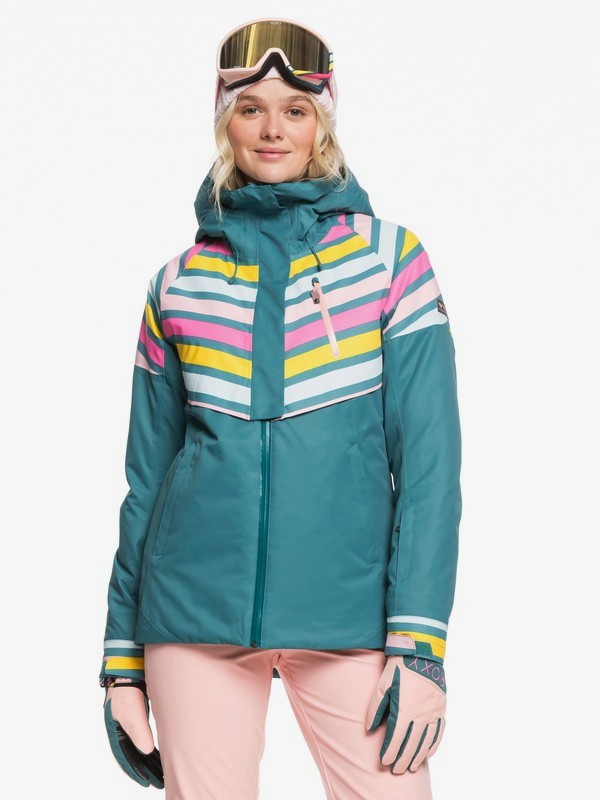 roxy, Frozen Flow Snow Jacket, NORTH SEA POP SNOW (bqb1) 0 Frozen Flow Snow Jacket Blue ERJTJ03219 Roxy