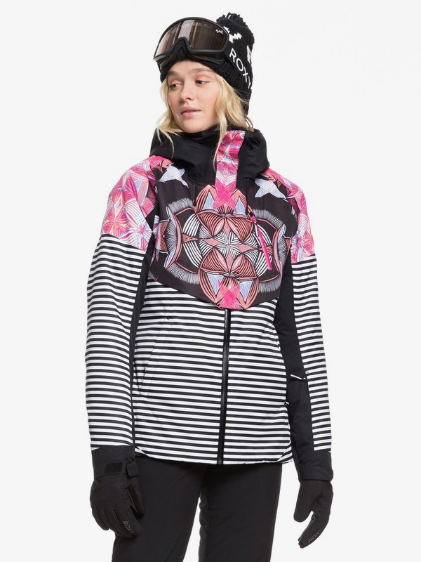 roxy, Frozen Flow Snow Jacket, TRUE BLACK ACTIVE BASE (kvj4) 0 Frozen Flow Snow Jacket Black ERJTJ03219 Roxy