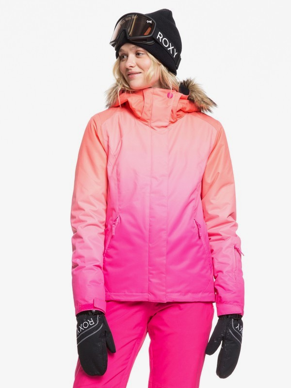 roxy, Jet Ski Snow Jacket, BEETROOT PINK PRADO GRADIENT (mml1) 0 Jet Ski Snow Jacket Pink ERJTJ03222 Roxy