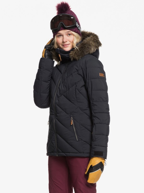 roxy, Quinn Snow Jacket, TRUE BLACK (kvj0) 0 Quinn Snow Jacket Black ERJTJ03227 Roxy