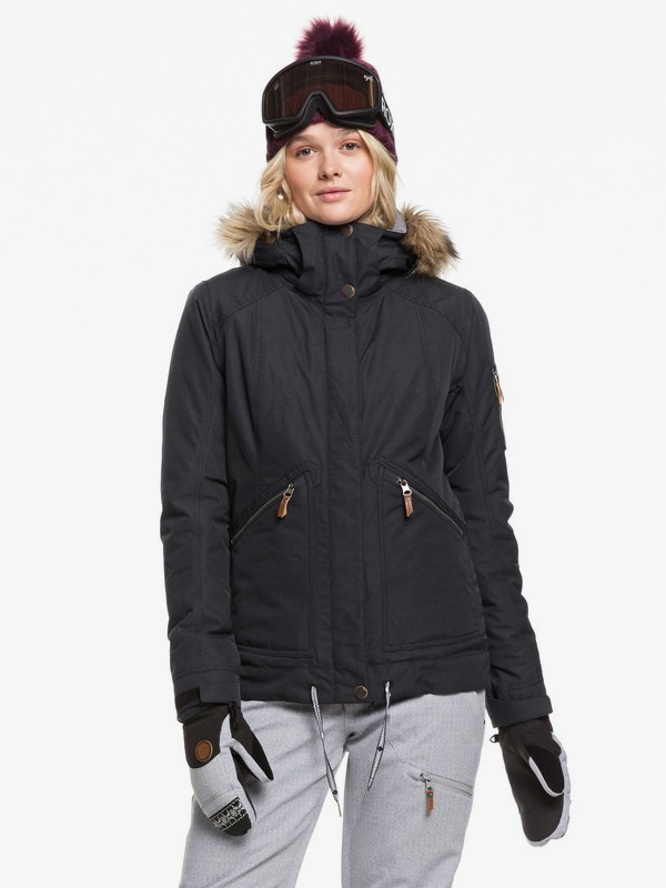 roxy, Meade Snow Jacket, TRUE BLACK (kvj0) 0 Meade Snow Jacket Black ERJTJ03229 Roxy
