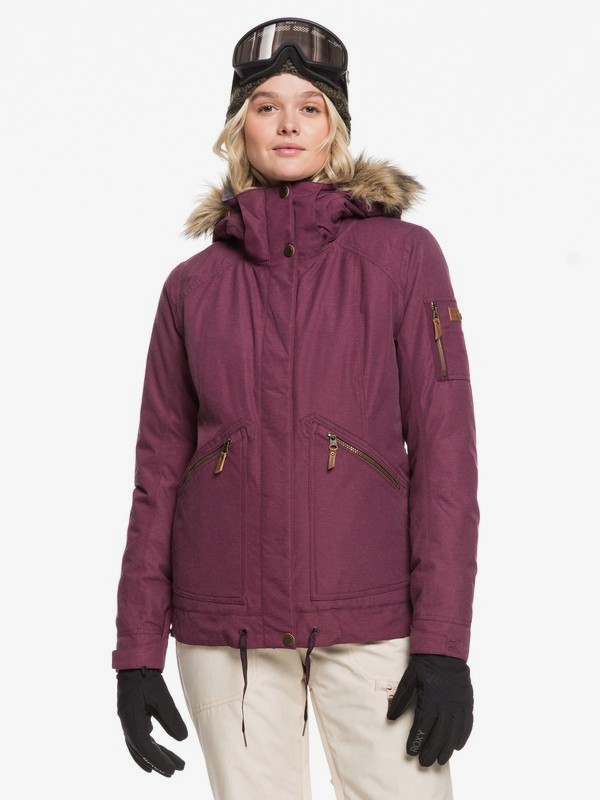 roxy, Meade Snow Jacket, GRAPE WINE (psf0) 0 Meade Snow Jacket Purple ERJTJ03229 Roxy