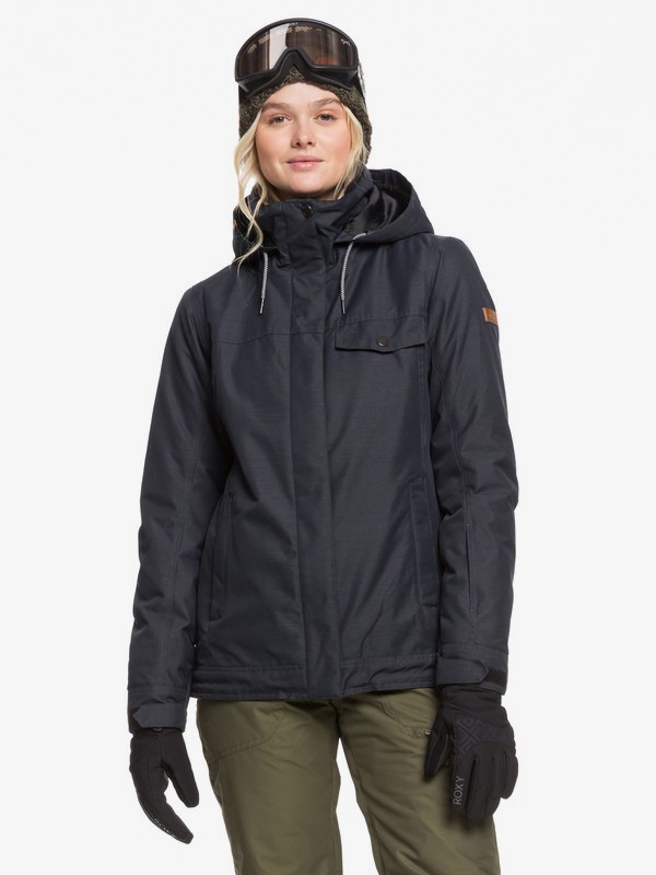 roxy, Billie Snow Jacket, TRUE BLACK (kvj0) 0 Billie Snow Jacket Black ERJTJ03235 Roxy