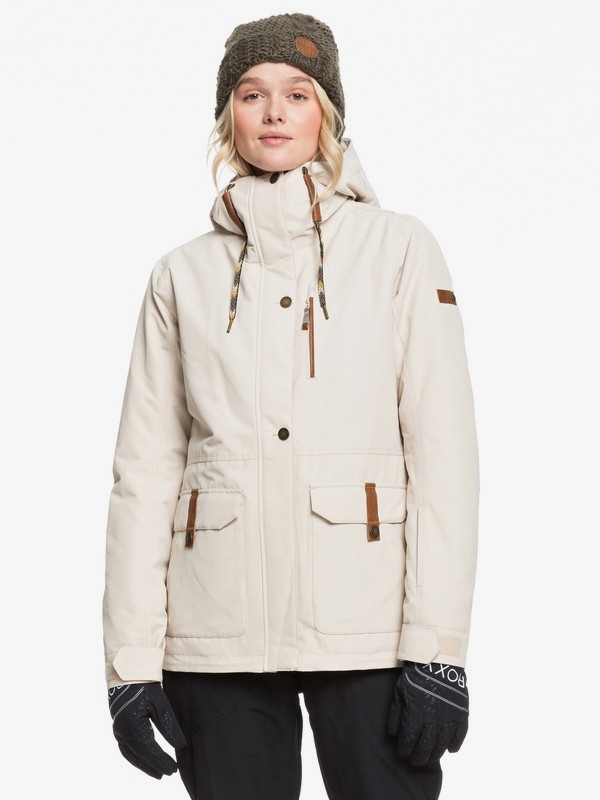 roxy, Andie Snow Jacket, OYSTER GRAY (tfn0) 0 Andie Snow Jacket Beige ERJTJ03236 Roxy
