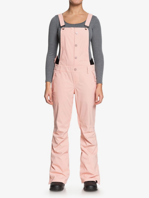 roxy, Torah Bright Vitaly Snow Bib Pants, CORAL CLOUD (mfn0) 0 Torah Bright Vitaly Snow Bib Pants Pink ERJTP03066 Roxy
