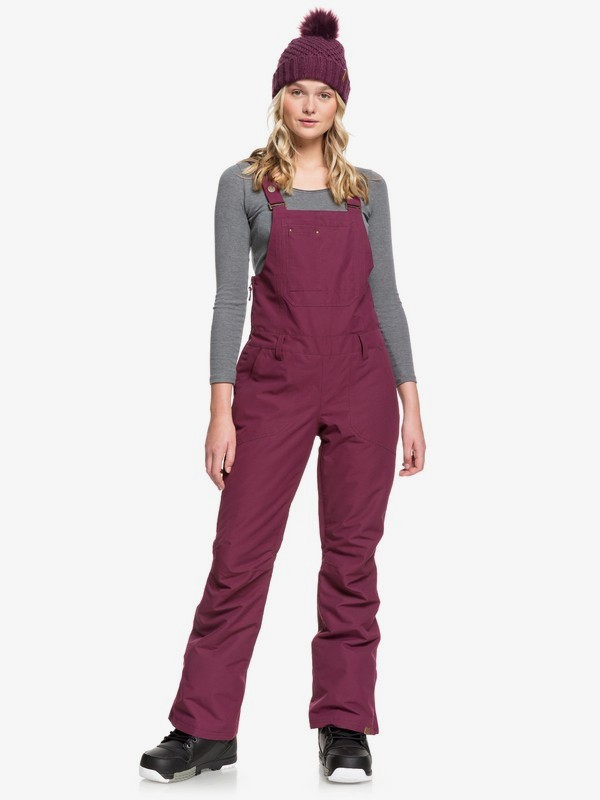 roxy, Rideout Snow Bib Pants, GRAPE WINE (psf0) 0 Rideout Snow Bib Pants Purple ERJTP03084 Roxy