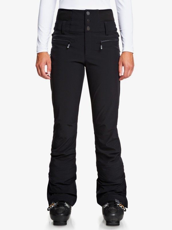 roxy, Rising High High Waist Snow Pants, TRUE BLACK (kvj0) 0 Rising High High Waist Snow Pants Black ERJTP03085 Roxy