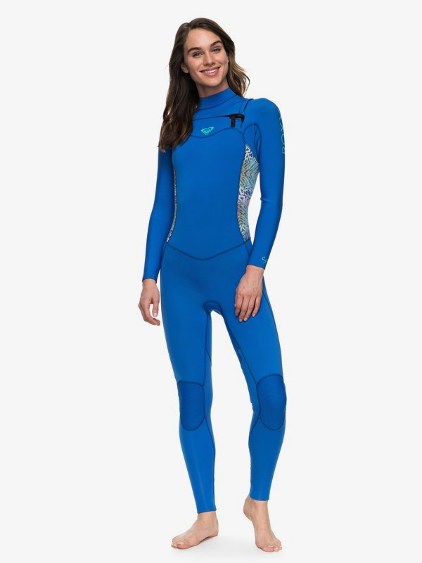 roxy, 4/3mm Syncro - Traje de Surf GBS con Cremallera en el Pecho para Mujer, SEA BLUE II (byh0) 0 4/3mm Syncro - Traje de Surf GBS con Cremallera en el Pecho para Mujer Azul ERJW103022 Roxy