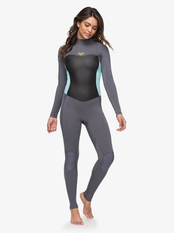 roxy, 3/2mm Syncro Series Back Zip GBS Wetsuit, DEEP GREY/GLICER BLUE (xggb) 0 3/2mm Syncro Series Back Zip GBS Wetsuit Green ERJW103024 Roxy