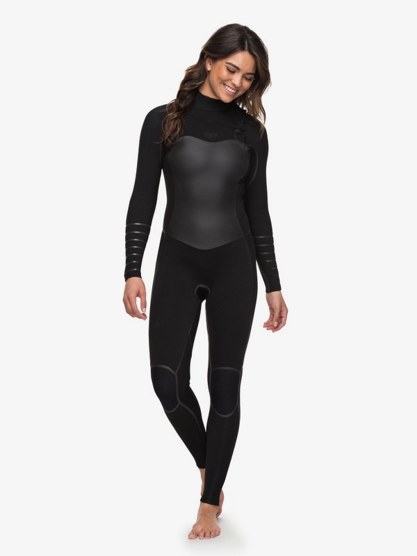roxy, 3/2mm Syncro Plus Chest Zip Wetsuit, BLACK (kvj0) 0 3/2mm Syncro Plus Chest Zip Wetsuit Black ERJW103026 Roxy
