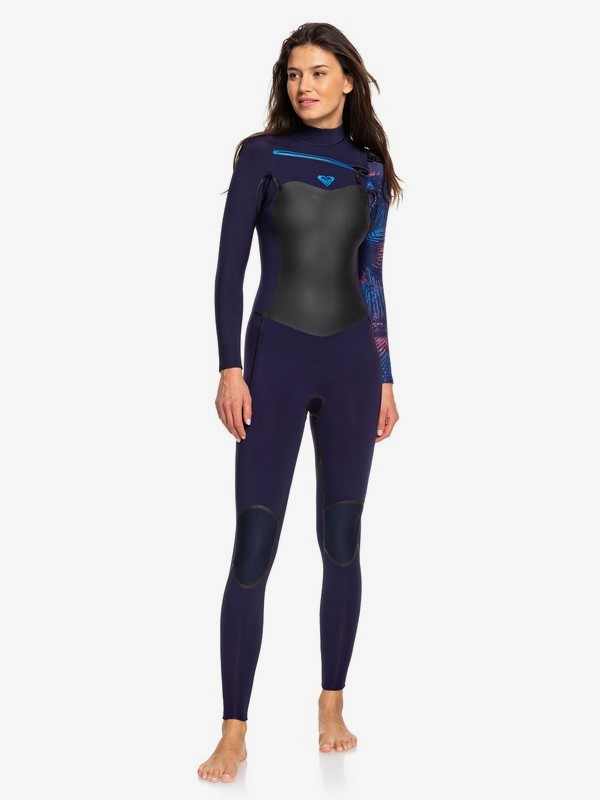roxy, Traje de Neopreno con cierre en el pecho 3/2mm Syncro Plus, BLUE RIBBON/ CORAL FLAME (xbmm) 0 Traje de Neopreno con cierre en el pecho 3/2mm Syncro Plus Azul ERJW103026 Roxy