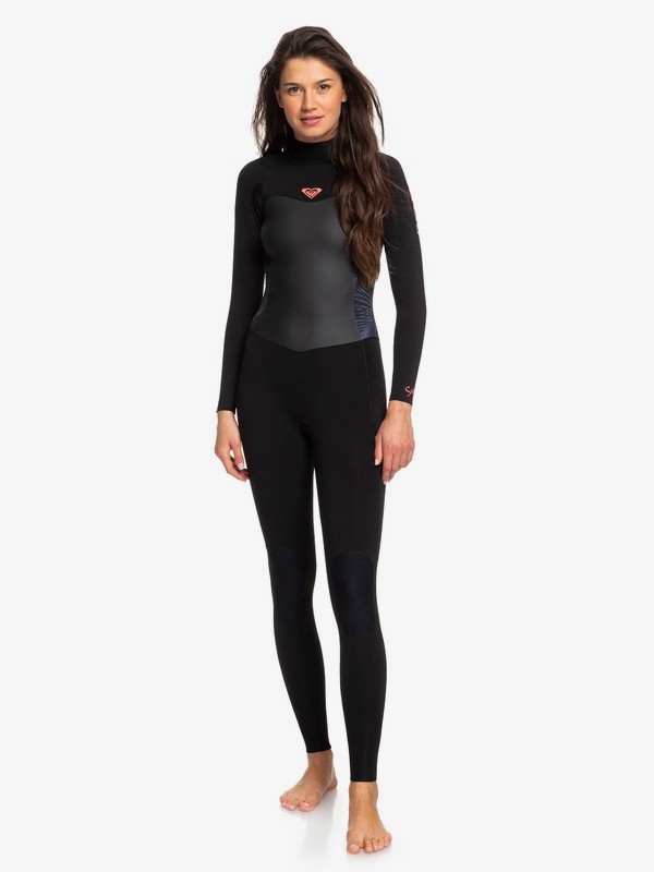 roxy, 4/3mm Syncro Series Back Zip GBS Wetsuit, BLACK/ GUN METAL (xkgk) 0 4/3mm Syncro Series Back Zip GBS Wetsuit ERJW103027 Roxy