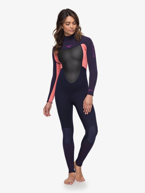 roxy, 3/2mm Prologue Back Zip Wetsuit, BLUE RIBBON/CORAL FLAME (xbbm) 0 3/2mm Prologue Back Zip Wetsuit Blue ERJW103040 Roxy
