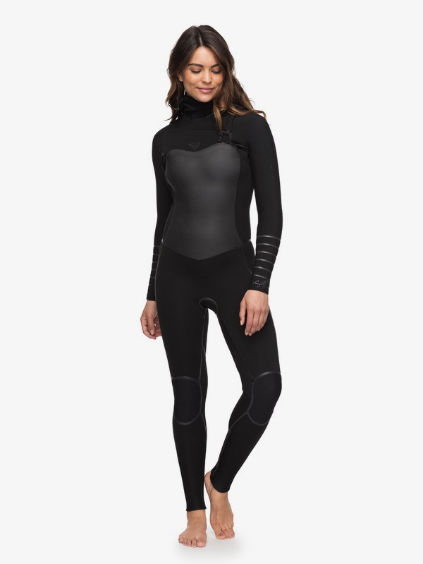 roxy, 5/4/3mm Syncro Plus Hooded Chest Zip Wetsuit, BLACK (kvj0) 0 5/4/3mm Syncro Plus Hooded Chest Zip Wetsuit Black ERJW203002 Roxy