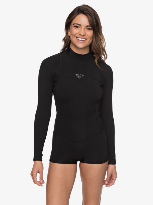 roxy, 2/2mm Syncro Series Long Sleeve Back Zip FLT Springsuit, BLACK (kvj0) 0 2/2mm Syncro Series Long Sleeve Back Zip FLT Springsuit Black ERJW403014 Roxy