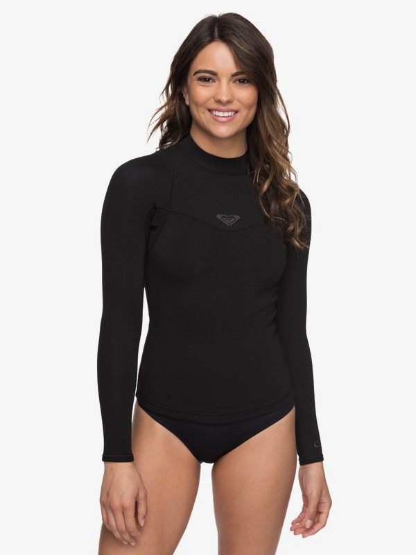 roxy, 1mm Syncro Series Long Sleeve Wetsuit Top, BLACK (kvj0) 0 1mm Syncro Series Long Sleeve Wetsuit Top Black ERJW803008 Roxy
