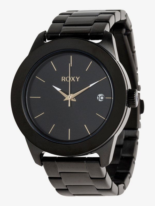 roxy, Kai Metal - Analoge Uhr für Frauen, BLACK/GOLD (xkky) 0 Kai Metal - Analoge Uhr für Frauen Gelb ERJWA03008 Roxy