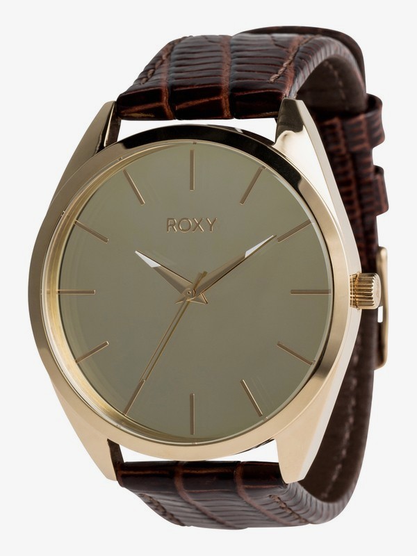 roxy, The Mirror - Montre analogique pour Femme, FULL SHINY GOLD (yhm0) 0 The Mirror - Montre analogique pour Femme Jaune ERJWA03010 Roxy