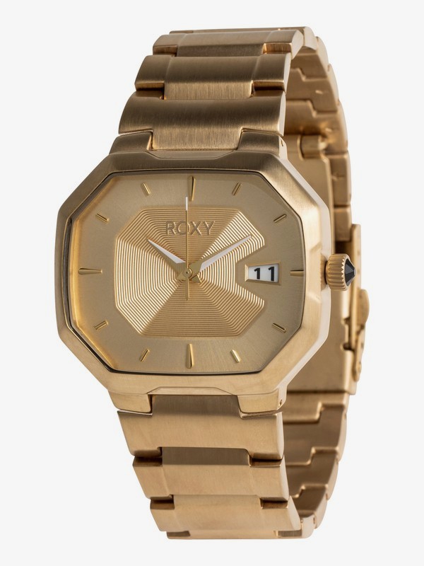 roxy, The Game - Montre analogique pour Femme, FULL SHINY GOLD (yhm0) 0 The Game - Montre analogique pour Femme Jaune ERJWA03011 Roxy