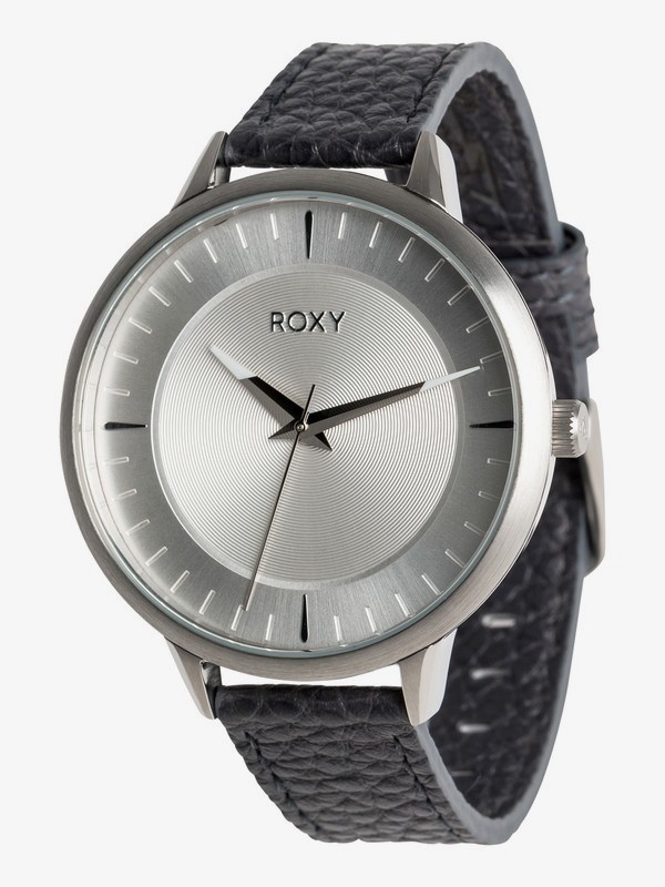 roxy, Avenue Leather - Montre analogique pour Femme, SMOKE GREY (kpv0) 0 Avenue Leather - Montre analogique pour Femme Noir ERJWA03012 Roxy