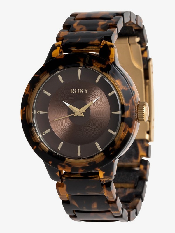 roxy, Baroness - Reloj Analógico para Mujer, TORTOISE BROWN (tor) 0 Baroness - Reloj Analógico para Mujer Verde ERJWA03014 Roxy