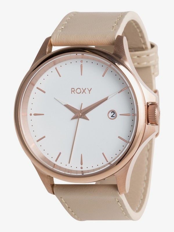 roxy, Messenger Leather - Analoge Uhr für Frauen, ROSE GOLD (mkp0) 0 Messenger Leather - Analoge Uhr für Frauen Rosa ERJWA03022 Roxy