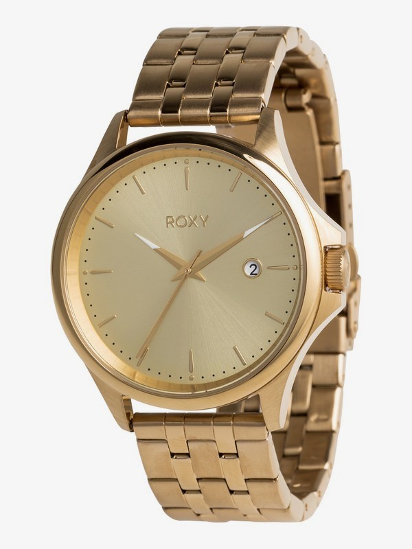 roxy, Messenger Metal - Montre analogique pour Femme, FULL SHINY GOLD (yhm0) 0 Messenger Metal - Montre analogique pour Femme Jaune ERJWA03023 Roxy