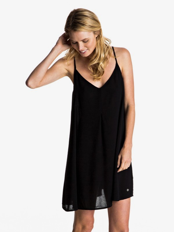 roxy, Swing Strappy Dress, ANTHRACITE (kvj0) 0 Swing Strappy Dress Black ERJWD03128 Roxy