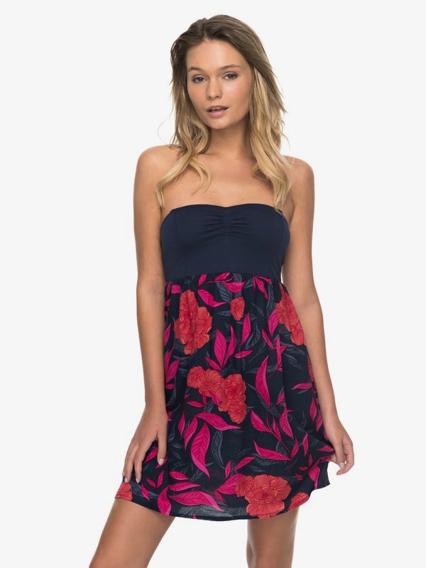 roxy, Ocean Romance Strappy Dress, DRESS BLUES HOJAS AMERICANO (btk7) 0 Ocean Romance Strappy Dress ERJWD03171 Roxy