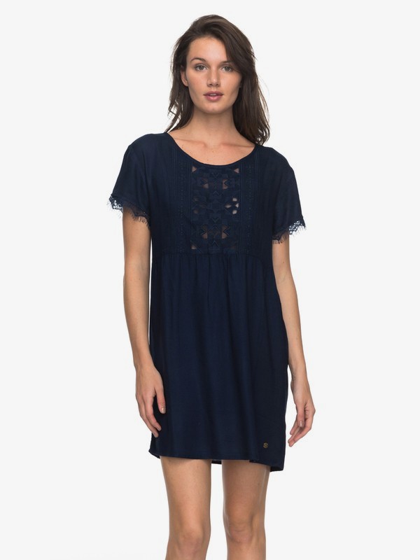 roxy, Dark To Light - Kurzarm-Kleid für Frauen, DRESS BLUES (btk0) 0 Dark To Light - Kurzarm-Kleid für Frauen Blau ERJWD03204 Roxy