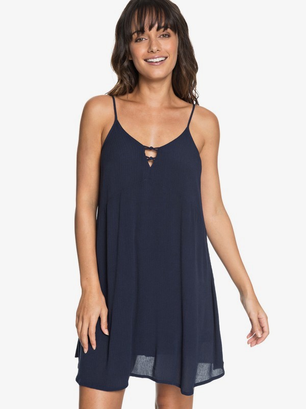 roxy, Full Bloom Strappy Dress, DRESS BLUES (btk0) 0 Full Bloom Strappy Dress Blue ERJWD03246 Roxy