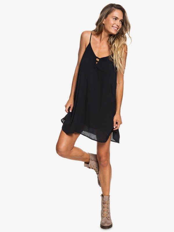 roxy, Full Bloom Strappy Dress, TRUE BLACK (kvj0) 0 Full Bloom Strappy Dress Black ERJWD03246 Roxy