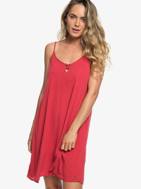 roxy, Full Bloom Strappy Dress, CARDINAL (rpe0) 0 Full Bloom Strappy Dress Red ERJWD03246 Roxy