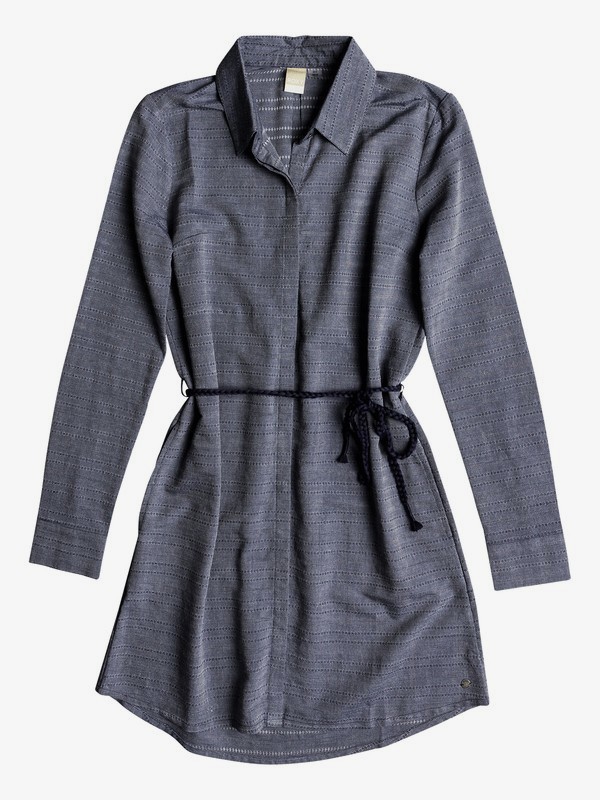 roxy, Crazy Whisper - Robe à manches longues pour Femme, DRESS BLUES (btk0) 0 Crazy Whisper - Robe à manches longues pour Femme Bleu ERJWD03254 Roxy
